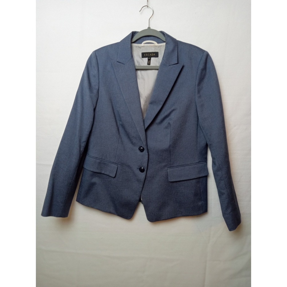 Escada Slate Blue Tailored Blazer